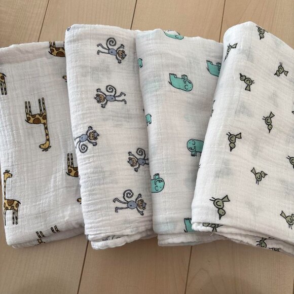 aden + anais Zooaroo S/4 Swaddle Set - Picture 1 of 4